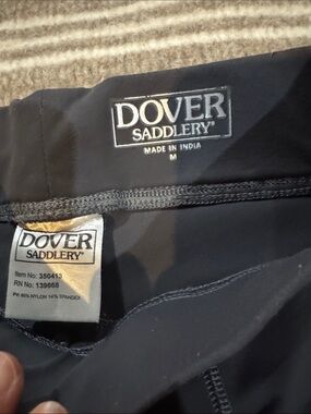 Kids Dover Saddlery Black Riding Tights size M (10-12)